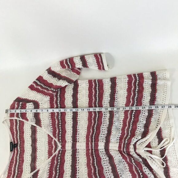 Torrid Open Stitch Pullover V-Neck Cinched Front Sweater Women's Plus Size 2/2X - Picture 8 of 12